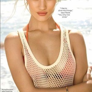 Isabel Marant creme mesh knit tank top